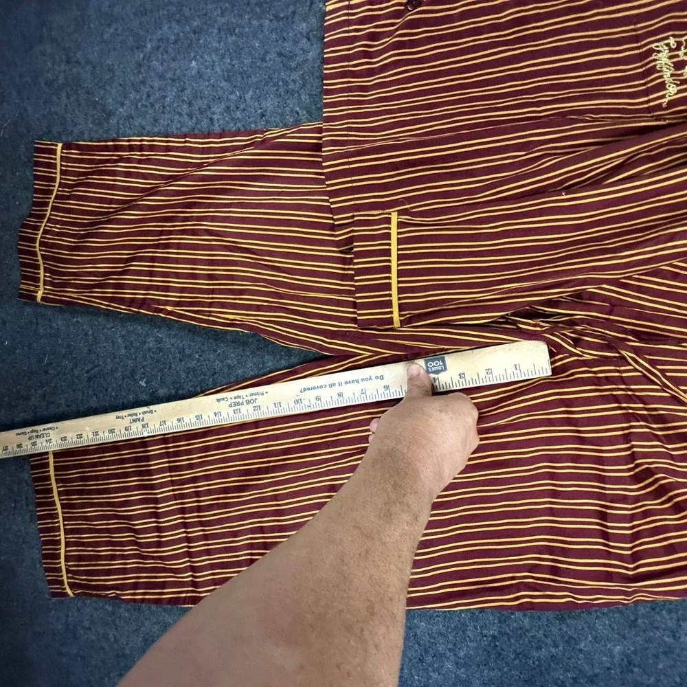 Harry Potter Gryffindor Pajama Set Pottery Barn Teen‎ Small Burgundy Gold Cotton